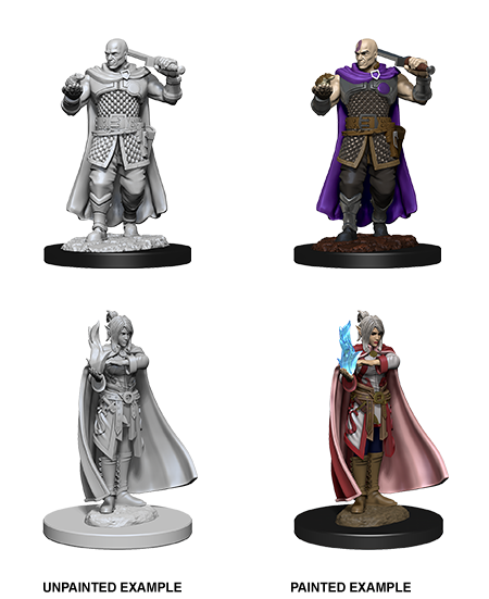 D&D Nolzur's Marvelous Miniatures: Human Ranger and Moon Elf Sorcerer