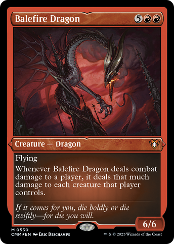 Balefire Dragon (Foil Etched) [Commander Masters]