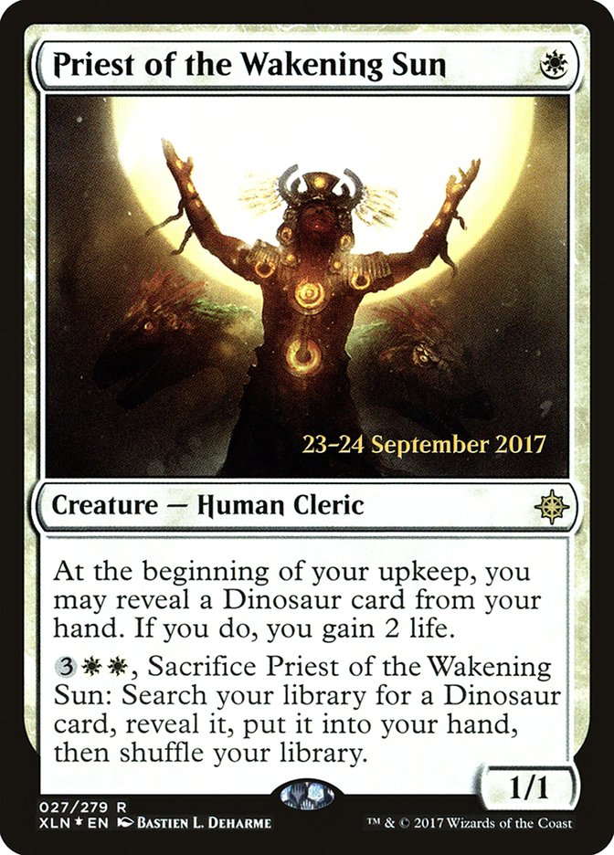 Priest of the Wakening Sun  [Ixalan Prerelease Promos]