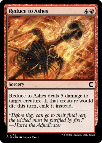 Reduce to Ashes [Ravnica: Clue Edition]