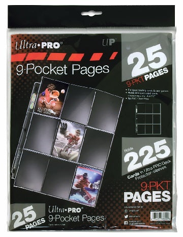 Ultra Pro 9-Pocket Pages - 25 pack