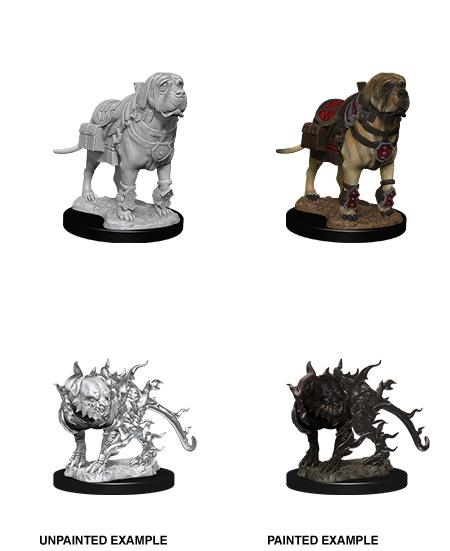 D&D Nolzur's Marvelous Miniatures: Mastiff and Shadow Mastiff