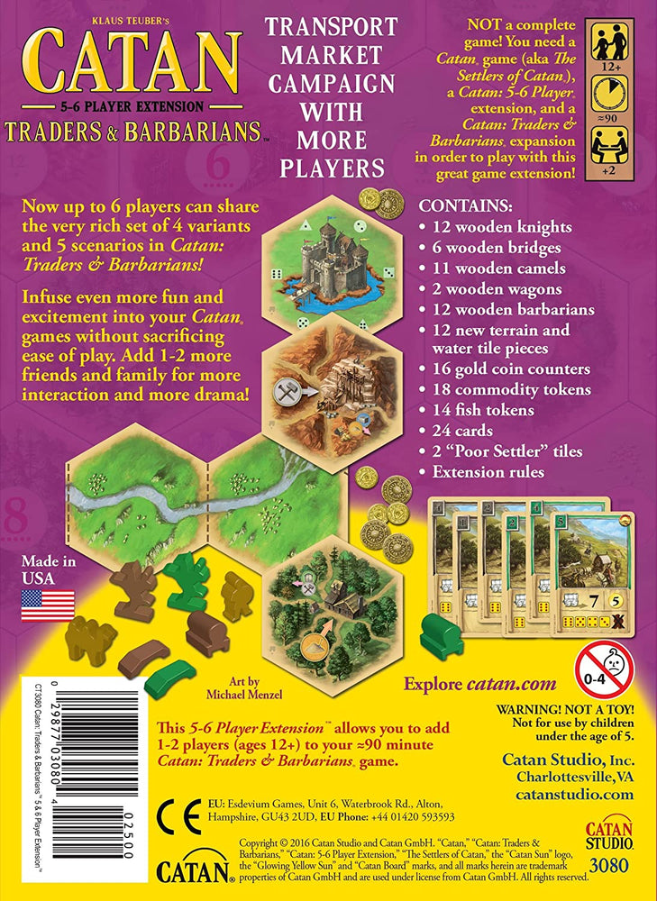 Catan: Traders & Barbarians 5-6 Player Extension