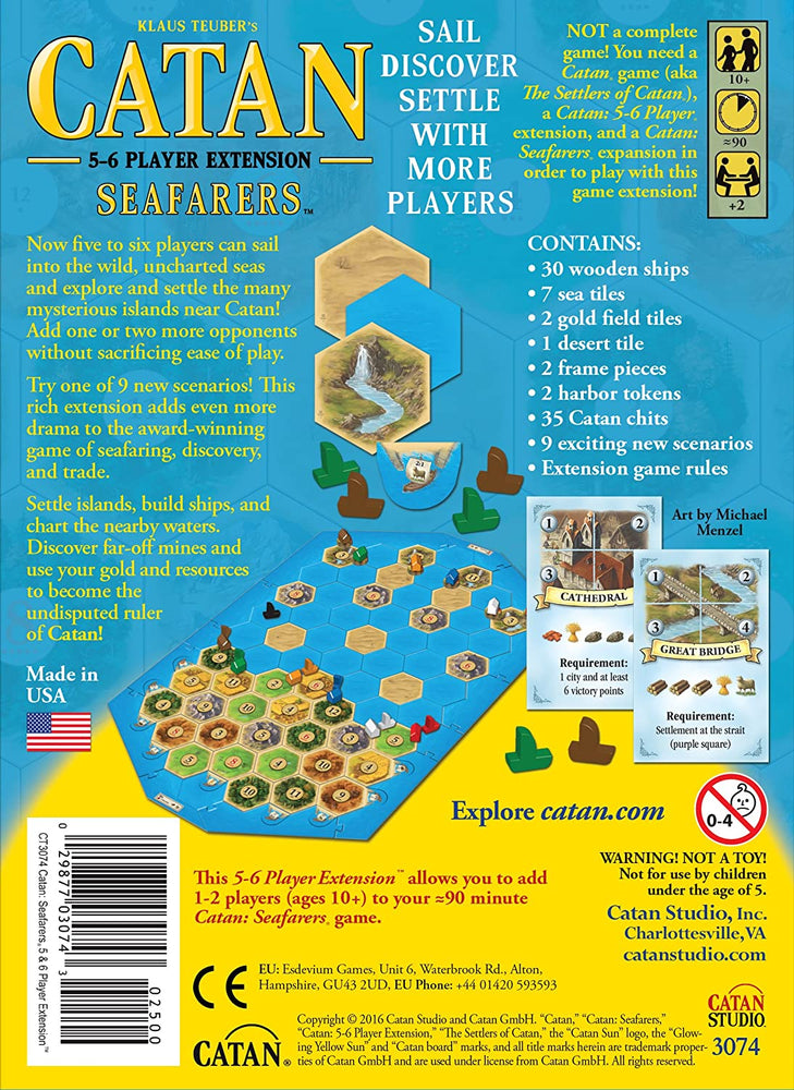 Catan: Seafarers 5-6 Player Extension
