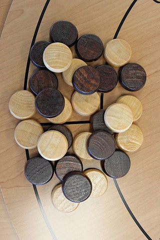 Kroeger Wooden Crokinole Pieces - 30 pcs