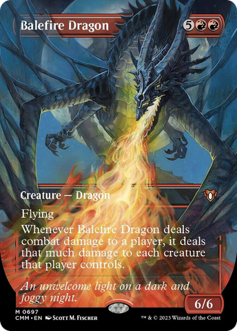 Balefire Dragon (Borderless Alternate Art) [Commander Masters]