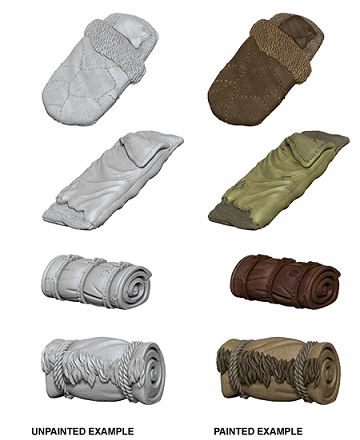 WizKids Unpainted Miniatures: Bedrolls