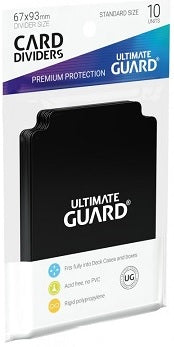 Ultimate Guard Card Dividers 10 Pack - Black