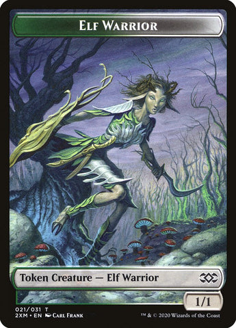 Elf Warrior [Double Masters Tokens]