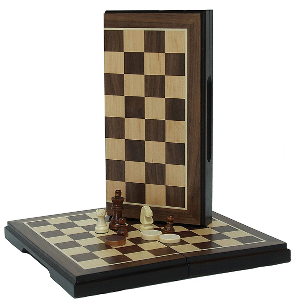 Magnetic Chess and Checkers Set