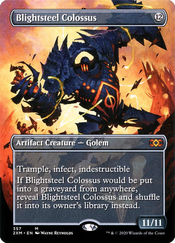 Blightsteel Colossus (Toppers) [Double Masters Extended Art]