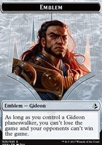 Emblem - Gideon of the Trials // Zombie Token [Amonkhet Tokens]