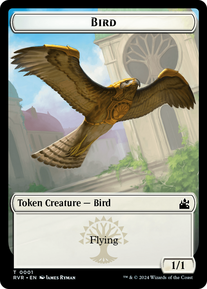 Bird // Soldier Double-Sided Token [Ravnica Remastered Tokens]