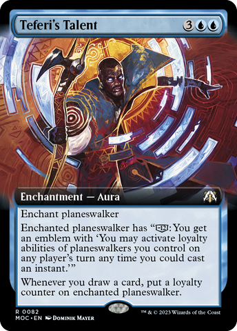 Teferi's Talent (Extended Art) [March of the Machine Commander]