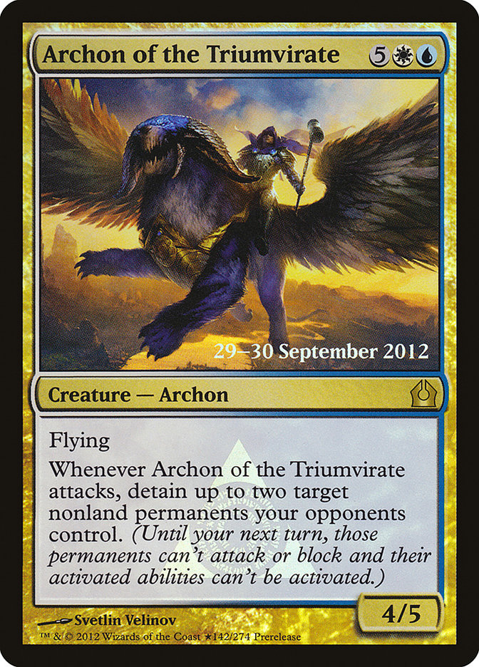 Archon of the Triumvirate [Return to Ravnica Prerelease Promos]