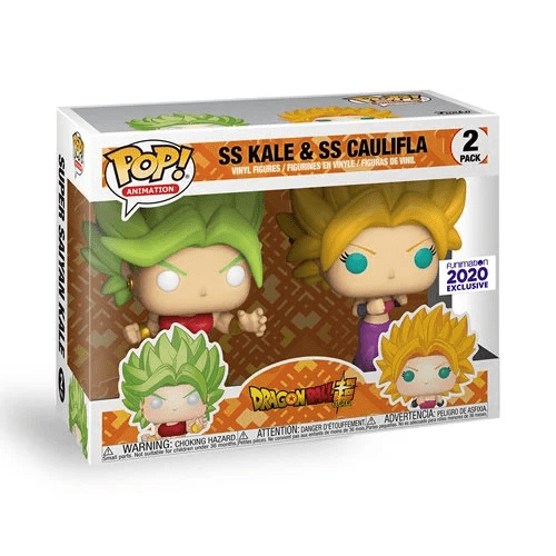 Pop! Animation - Super Saiyan Kale & Super Saiyan Caulifla 2-Pack (Funimation 2020 Exclusive)