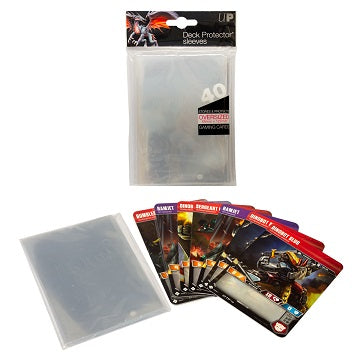 Deck Protector Sleeves - Oversized Clear Top-Loading 40ct