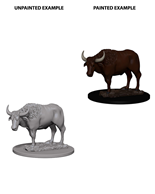 WizKids Unpainted Miniatures: Oxen