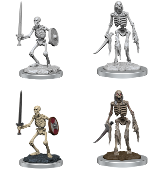 WizKids Unpainted Miniatures: Skeletons
