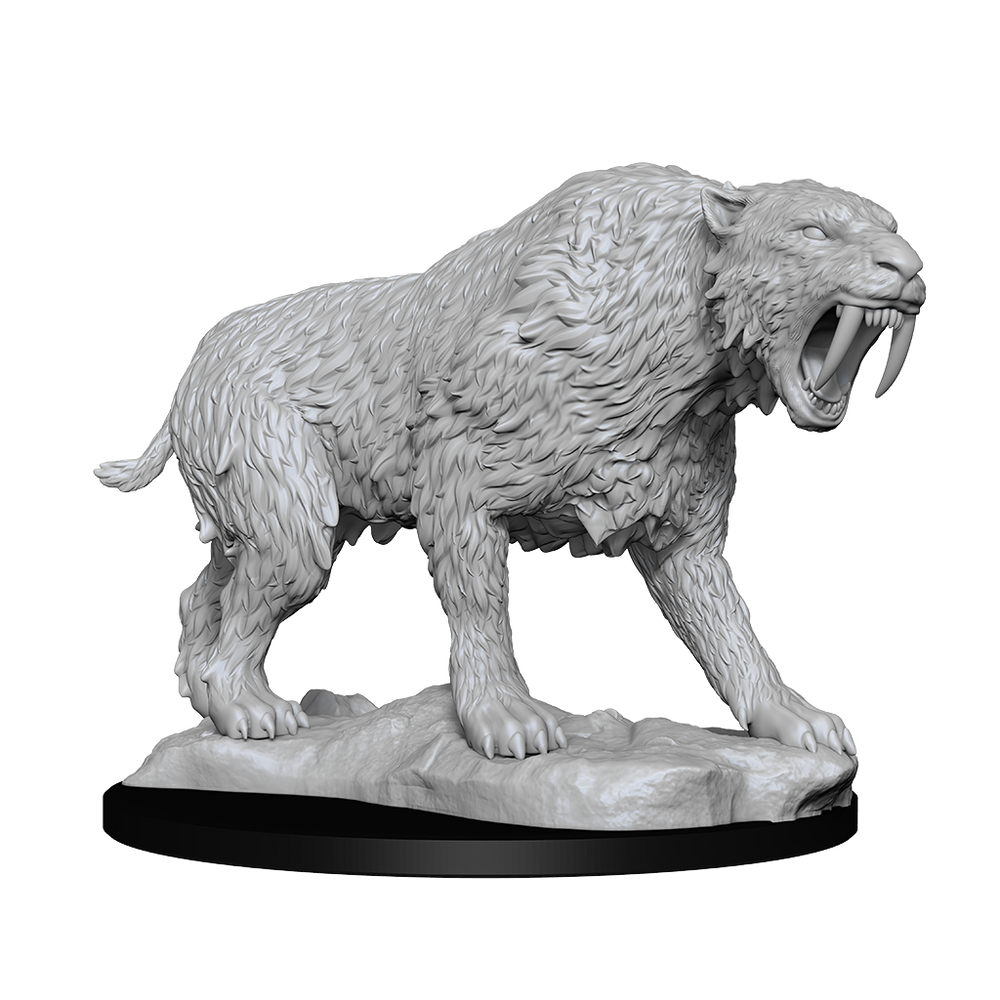 WizKids Unpainted Miniatures: Saber-Toothed Tiger