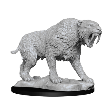 WizKids Unpainted Miniatures: Saber-Toothed Tiger