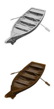 D&D Nolzur's Marvelous Miniatures: Rowboat & Oars