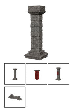 D&D Unpainted Miniatures: Pillars & Banners