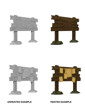 WizKids Unpainted Miniatures: Bounty Board