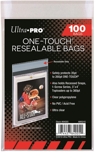 Ultra Pro - One Touch resealable bags 100pk