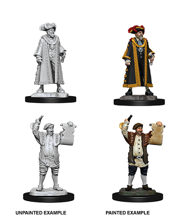 WizKids Unpainted Miniatures: Mayor & Town Crier
