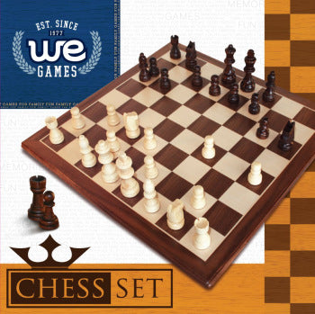 12" Walnut Wood Staunton Chess Set