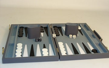 Backgammon 15" Grey Vinyl