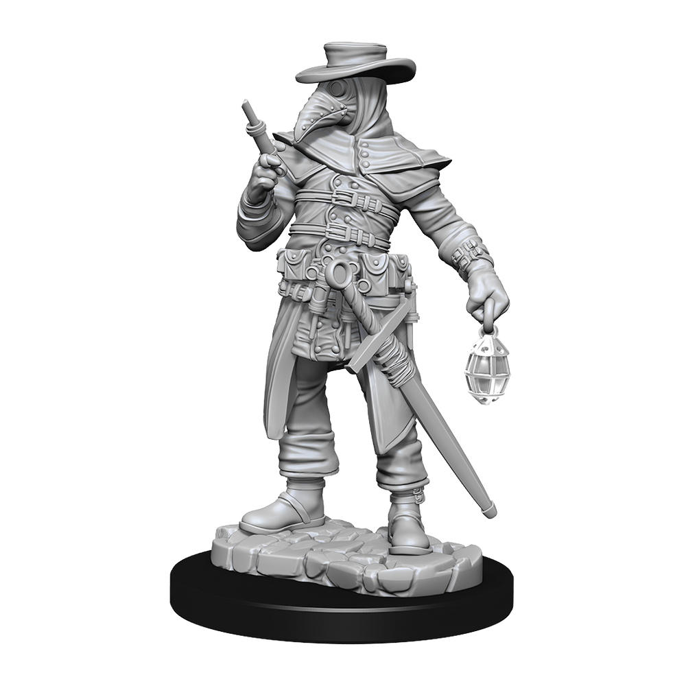 WizKids Unpainted Miniatures: Plague Doctor & Cultist