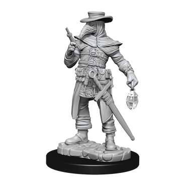 WizKids Unpainted Miniatures: Plague Doctor & Cultist
