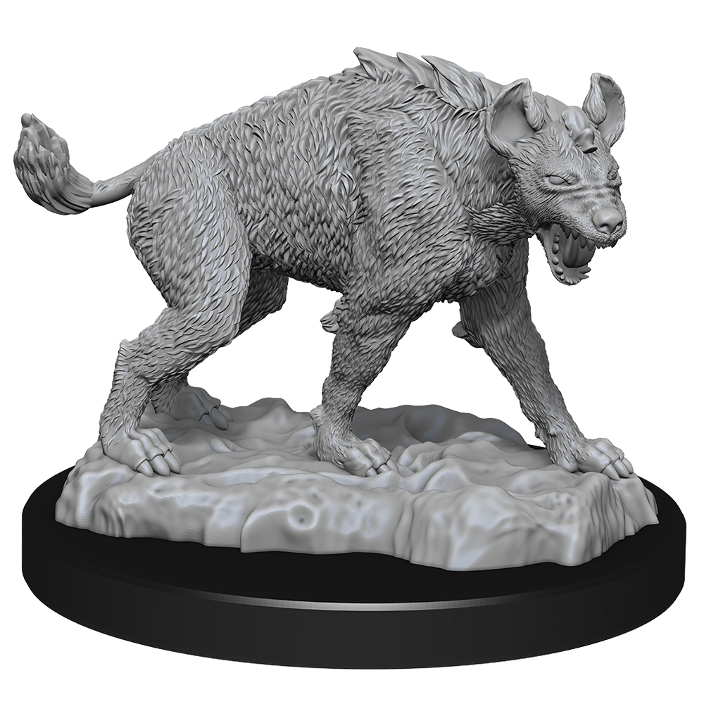 WizKids Unpainted Miniatures: Hyenas