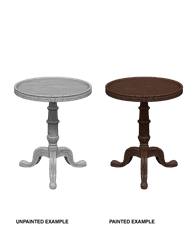 WizKids Unpainted Miniatures: Small Round Tables