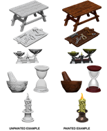 WizKids Unpainted Miniatures: Workbench and Tools