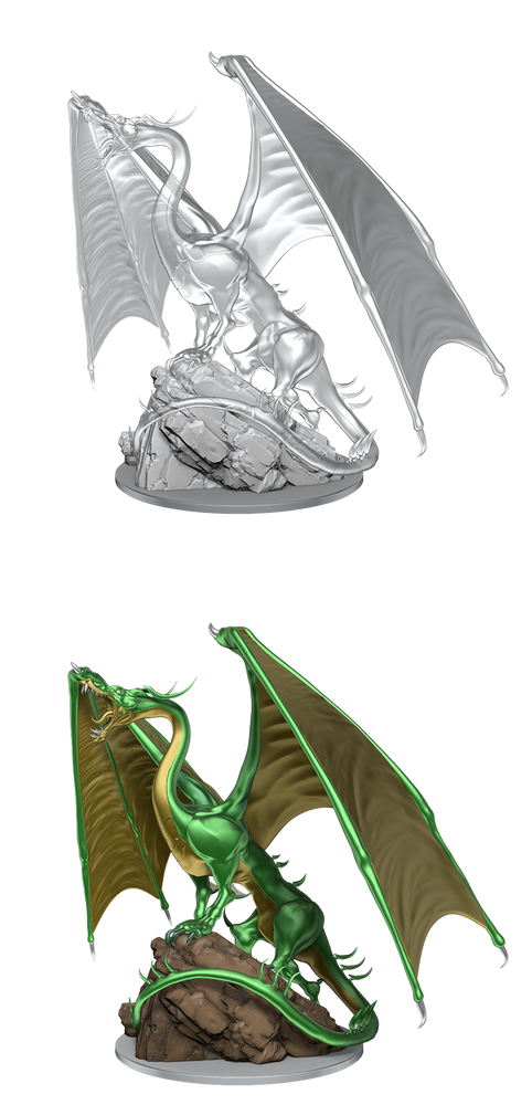 Nolzur's Marvelous Miniatures: Young Emerald Dragon